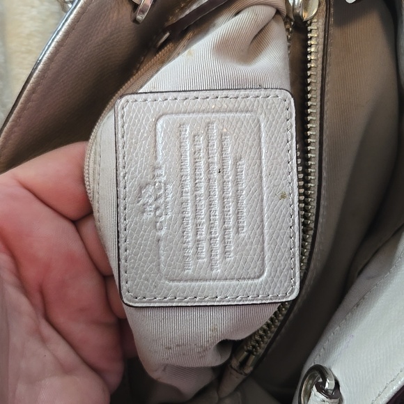 Coach Gray Leather Tote Bag - Picture 10 of 11